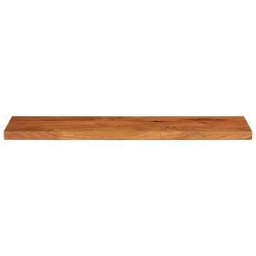 Rectangular Solid Wood Acacia Table Top - 110x20x2.5 cm