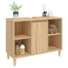 Sink Cabinet Sonoma Oak | 80x33x60 cm Engineered Wood