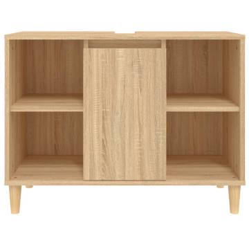 Sink Cabinet Sonoma Oak | 80x33x60 cm Engineered Wood