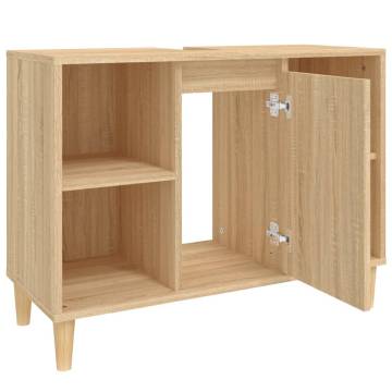 Sink Cabinet Sonoma Oak | 80x33x60 cm Engineered Wood