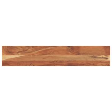 Rectangular Solid Wood Acacia Table Top - 140x20x2.5 cm