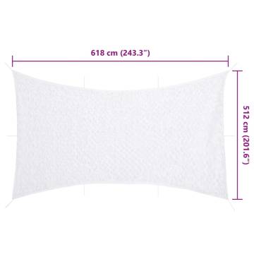 Camouflage Net with Storage Bag - 618x512 cm White