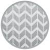 Stylish Outdoor Carpet Grey Ø200 cm | Hipomarket UK