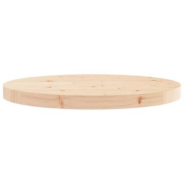 Classic Round Solid Pine Table Top Ø50x3 cm - Hipomarket