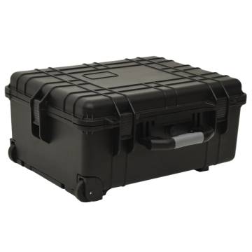 Wheeled Flight Case Black 58x45x27 cm PP - Hipomarket