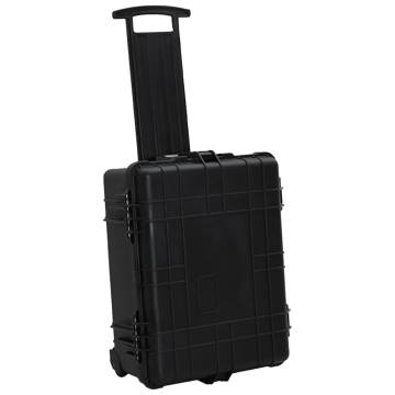 Wheeled Flight Case Black 58x45x27 cm PP - Hipomarket