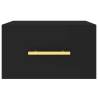 Wall-Mounted Bedside Cabinets - 2 pcs Black 35x35x20 cm