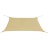 Sunshade Sail Oxford Fabric Rectangular 2x4 m Beige Colour beige Size 2 x 4 m Quantity in Package 1 