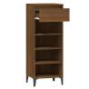 Elegant Brown Oak Shoe Rack | 40x36x105 cm | Hipomarket