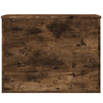 Storage Box Smoked Oak - Stylish Engineered Wood 60x42x46 cm