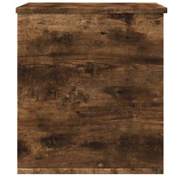 Storage Box Smoked Oak - Stylish Engineered Wood 60x42x46 cm