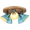 Ceiling Lamp 25 W Distressed Blue 50x50x25 cm E27 Colour blue Quantity in Package 1 Bulb Quantity round - 5 lamp shades Model 