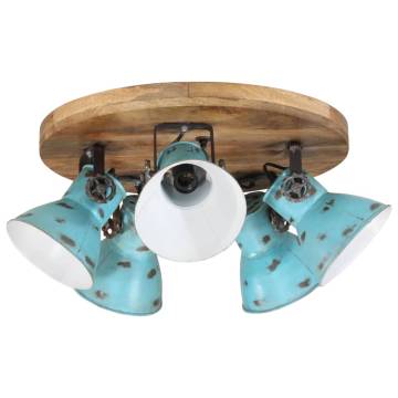 Ceiling Lamp 25W Distressed Blue - Unique Industrial Design