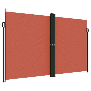 Retractable Side Awning Terracotta 200x600 cm | HipoMarket