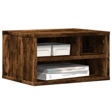 Printer Stand Smoked Oak - Organise Your Workspace | Hipomarket