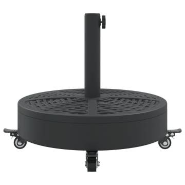 Parasol Base with Wheels for Ø38/48mm Poles - 27kg Round