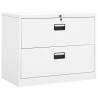 Filing Cabinet White 90x46x72.5 cm Steel Colour white Size 90 x 46 x 72.5 cm Quantity in Package 1 