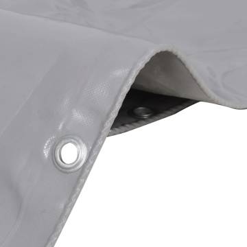 Heavy-Duty Grey Tarpaulin 4x7m - 650 g/m² | HipoMarket UK