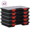 Assortment Boxes 10 pcs 34.5x25x5 cm Polypropylene Quantity in Package 10 Amount 1 Model 15 dividers 