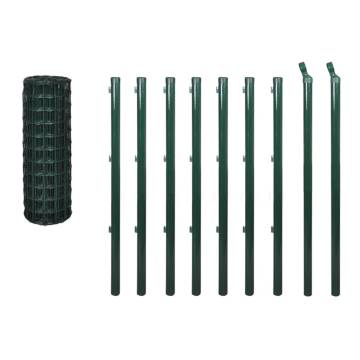 Euro Fence Steel 10x1.5m Green - Durable Perimeter Solution