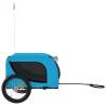 Durable Pet Bike Trailer - Blue & Black Oxford Fabric