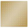 Rain Shower Head Stainless Steel 25x25 cm Square Gold