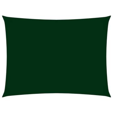 Sunshade Sail Oxford Fabric 2.5x4.5m Dark Green | HipoMarket