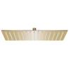 Rain Shower Head Stainless Steel 40x30 cm Rectangular Gold Colour gold Size 40 x 30 cm Quantity in Package 1 Shape rectangular 