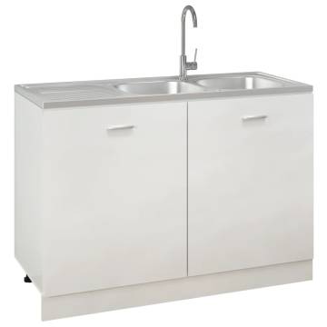 Double Sink Stainless Steel Kitchen Sink - 1200x600 mm