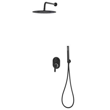 Stylish Shower System Stainless Steel 201 Black - Buy Now