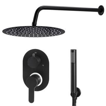 Stylish Shower System Stainless Steel 201 Black - Buy Now