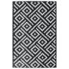 Trendy Outdoor Carpet White & Black 120x180 cm - Hipomarket