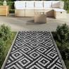 Trendy Outdoor Carpet White & Black 120x180 cm - Hipomarket