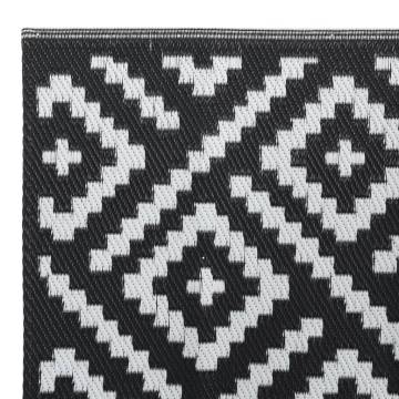 Trendy Outdoor Carpet White & Black 120x180 cm - Hipomarket