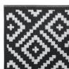 Trendy Outdoor Carpet White & Black 120x180 cm - Hipomarket