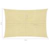 Sunshade Sail 160 g/m² Beige 4x5 m | UV Protection & Mould Resistant