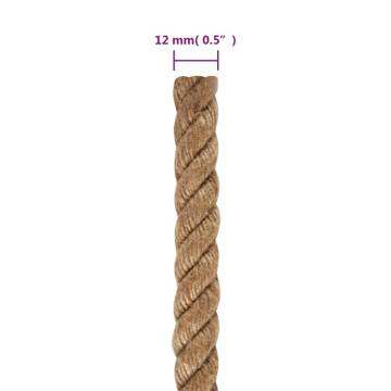 Jute Rope 25m Long | 12mm Thick | Ideal for Crafts & Gardening