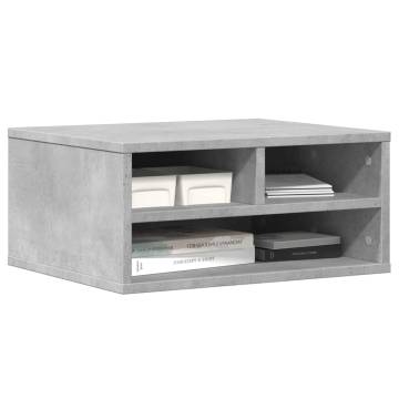 Printer Stand Concrete Grey - Organise Your Workspace | HipoMarket