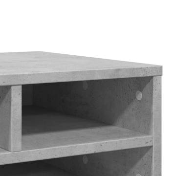 Printer Stand Concrete Grey - Organise Your Workspace | HipoMarket