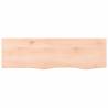 Bathroom Countertop 100x30 cm - Untreated Solid Wood