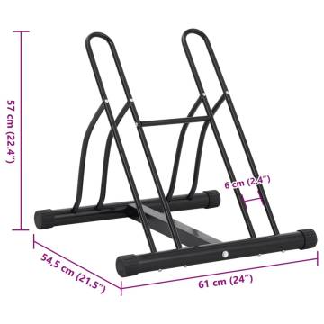 Bicycle Stand for 2 Bikes | Freestanding Steel Rack