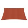 Terracotta Sunshade Sail 4.5x4.5m | UV Resistant HDPE