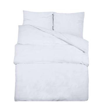 Duvet Cover Set White 135x200 cm - 100% Cotton Bedding