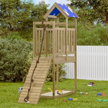 Wooden Play Tower 110.5x52.5 cm - Durable Pine Structure