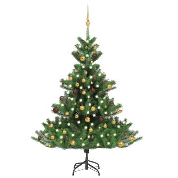 Nordmann Fir Artificial Christmas Tree LED & Ball Set 150cm