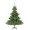 Nordmann Fir Artificial Christmas Tree LED&Ball Set Green 150cm Colour gold Size 150 x 120 cm Quantity in Package 1 Number of Branch Tips 