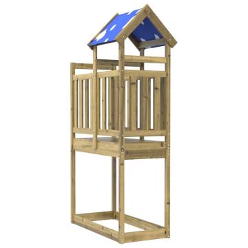 Wooden Play Tower 110.5x52.5 cm - Durable Pine Structure