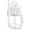 Wooden Play Tower 110.5x52.5 cm - Durable Pine Structure