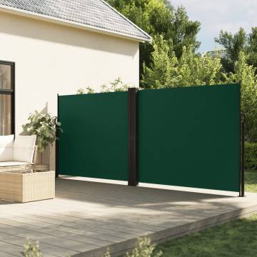 Retractable Side Awning Dark Green 160x600 cm | HipoMarket