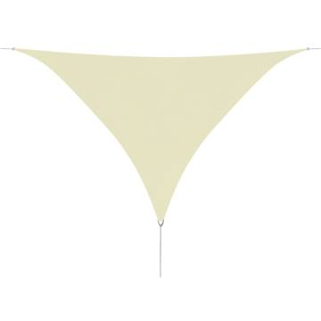 Triangular Sunshade Sail - Cream 3.6x3.6m Oxford Fabric